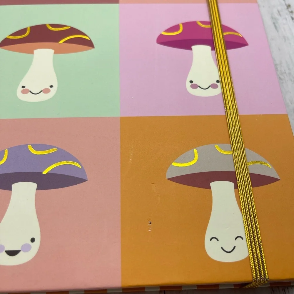 Mega Spiral Hot Stamp Notebook, Mushroom Notes, 11.25